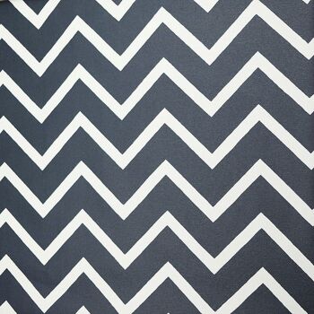 Nappe enduite Chevrons Noir Graphite 30