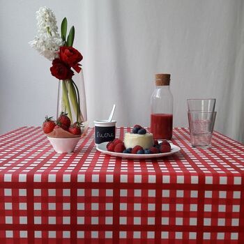 Nappe enduite Guinguette Rouge 2