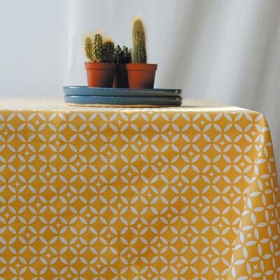 Nappe enduite Mosaïque Jaune Curry