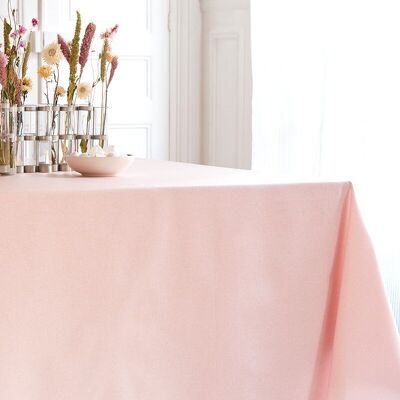 Coated tablecloth Sequined pink