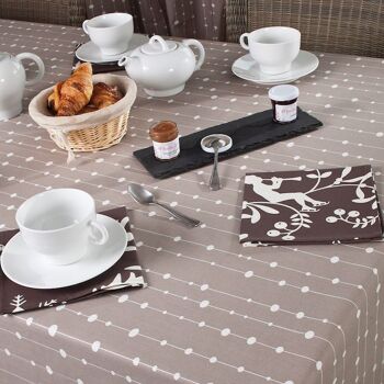 Nappe enduite Perles taupe 38