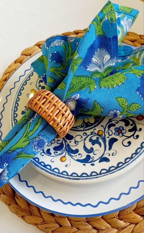 Jane Blue Napkin, Set of 4