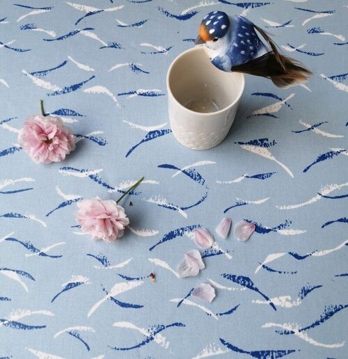 Nappe enduite Vagues bleues