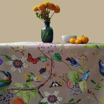 Nappe enduite Oiseaux taupe 2