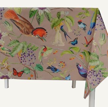 Nappe enduite Oiseaux taupe 5