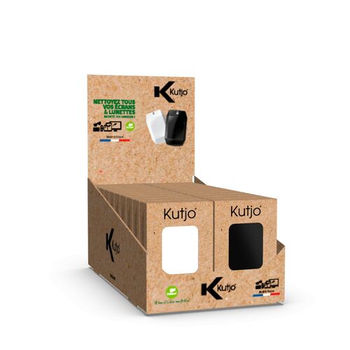 Display 20 kits de nettoyages Smartphones, lunettes, tablettes, mains Kompact rechargeable