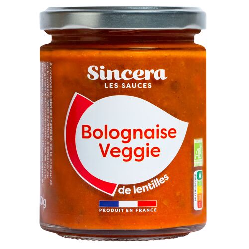 Bolognaise Veggie de lentilles blondes BIO 280g