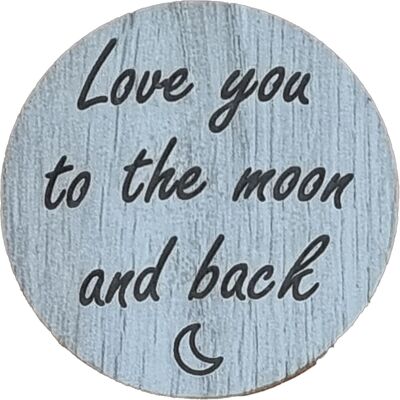 Moon & Back Magnet