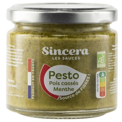 Pesto Veggie Pois Cassés et Menthe Bio 170g