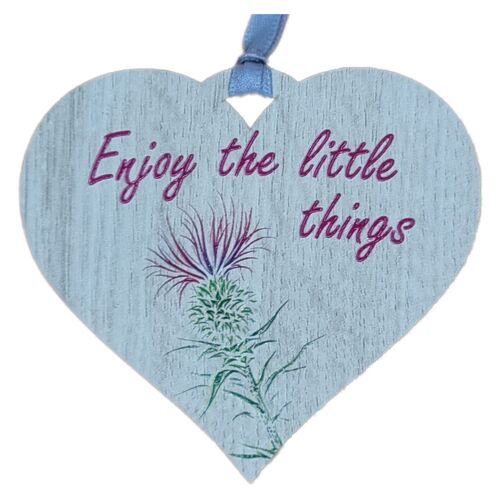 Enjoy the little things Colourful Heart