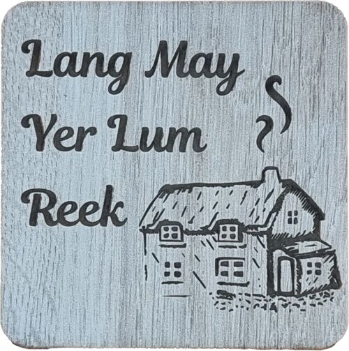 Lum Reek Engraved Coaster