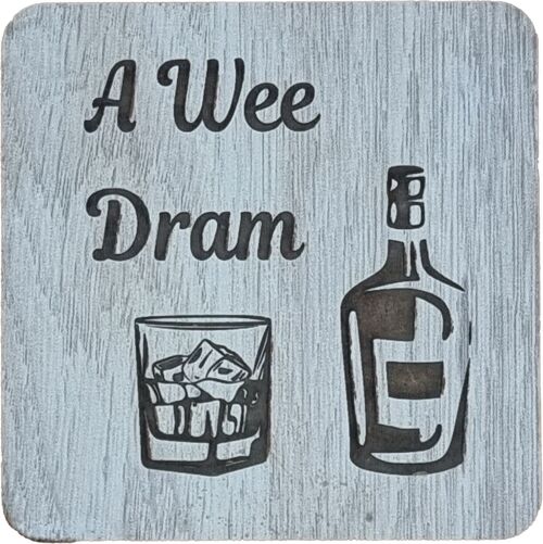 A Wee Dram Engraved Coaster