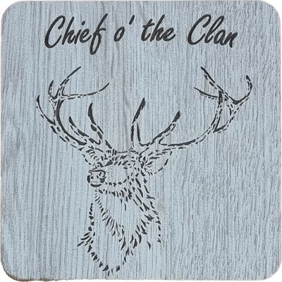 Chief o' the Clan Engraved Coaster