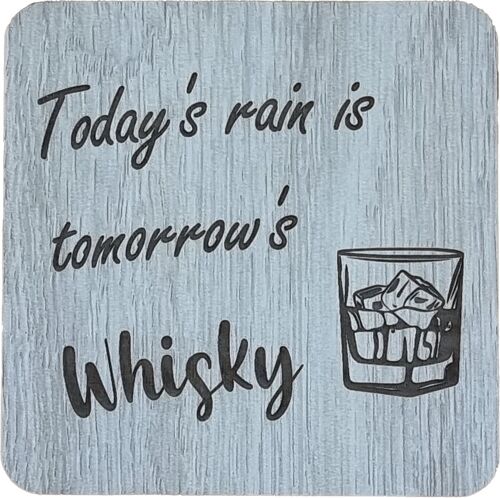 Tomorrow's Whisky Engraved Coaster