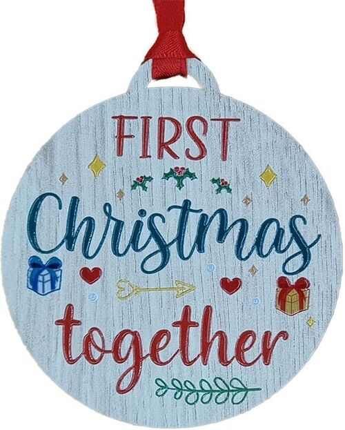 First Christmas Together Colourful Hanger