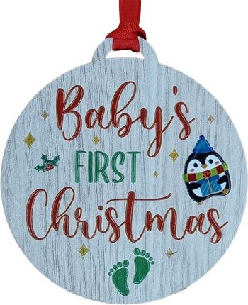 Cintre coloré pour le premier Noël de bébé