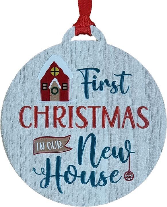 Buntes Aufhänger für das erste Weihnachten in unserem neuen Haus