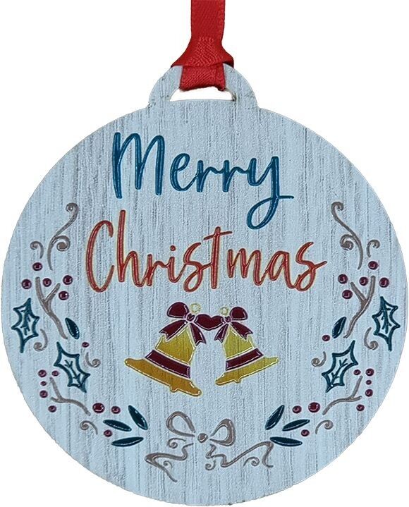 Frohe Weihnachten bunter Kleiderbügel