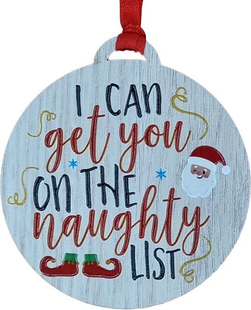 On The Naughty List Colourful Hanger