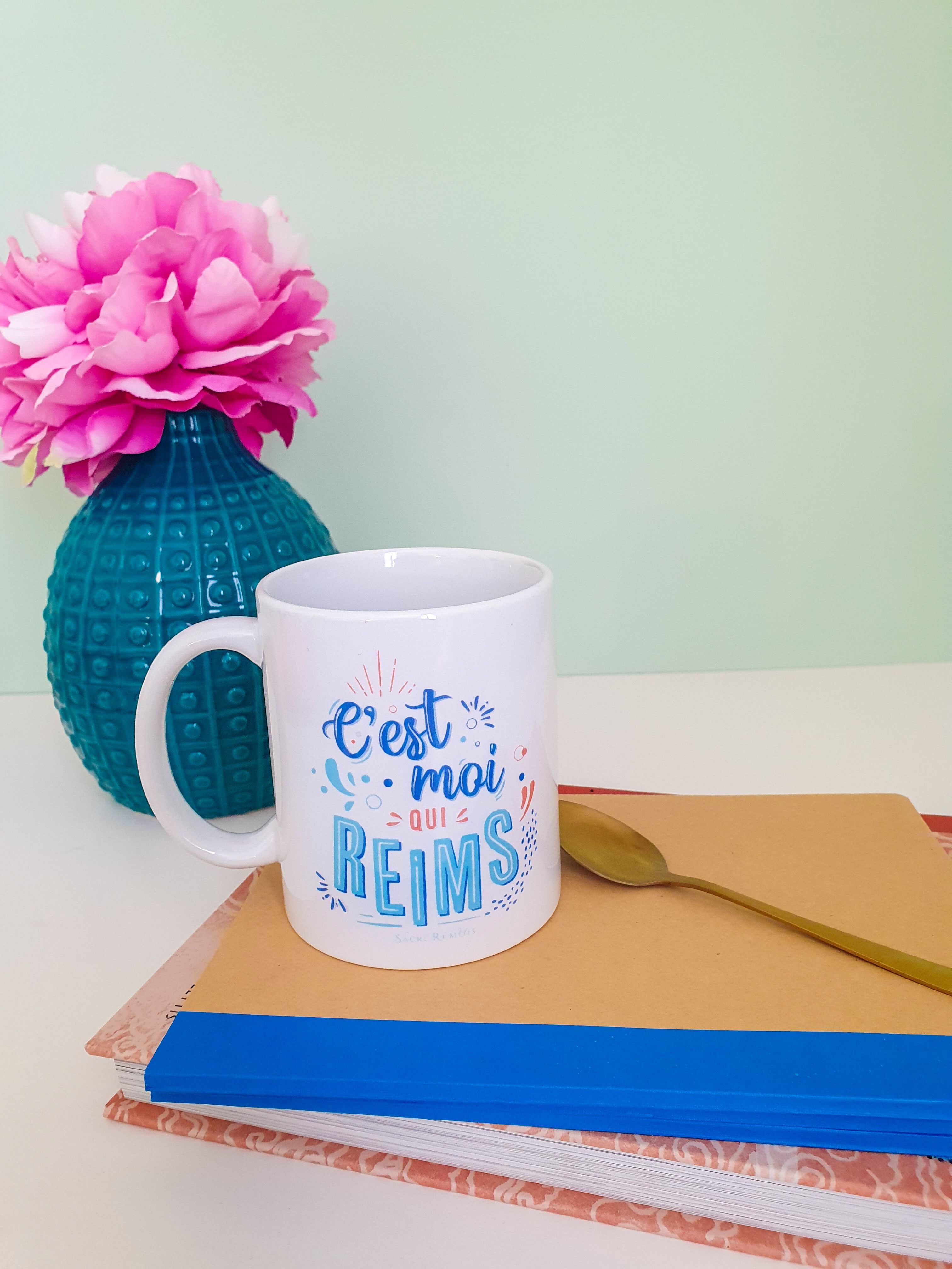 Tazza "Sono io che Reims!" Blu