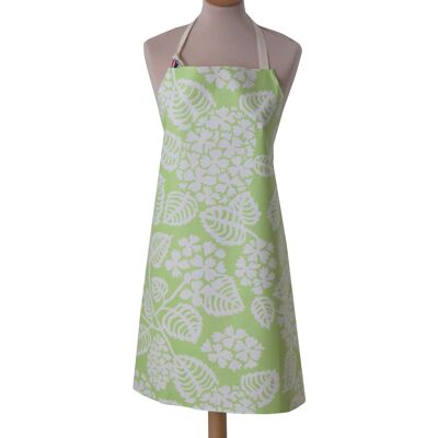 Coated apron Hydrangea green