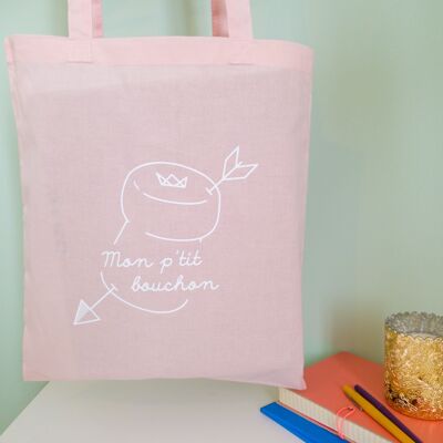 Tote bag "My little cap" Pink