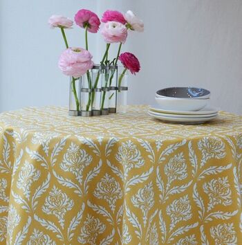 Set de table enduit Pompadour Jaune 2