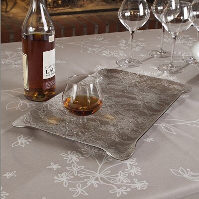 Astrance beige coated table runner