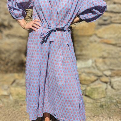 Tashi Oversized Blockprinted Dress