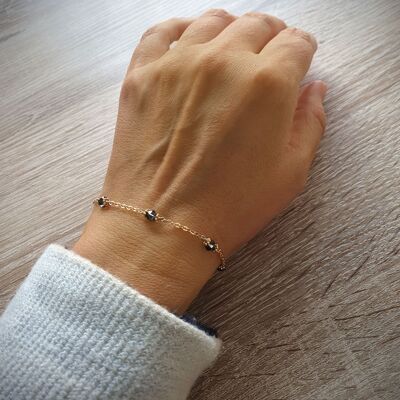 Bracelet en or avec cristaux Black Diamond