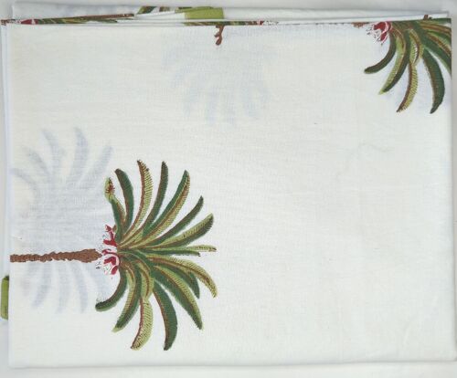 Palm Tree Green Round Tablecloth