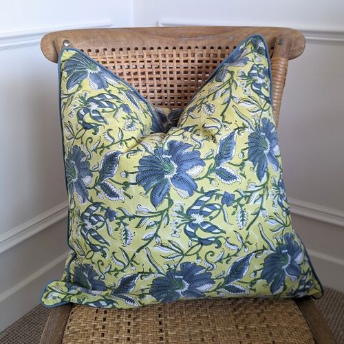 Petra Olive Cushion Cover