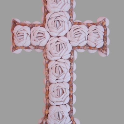 Cross shell catholic shell decoration