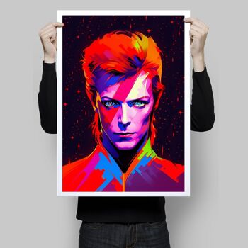 Affiche Neo Space Bowie 2