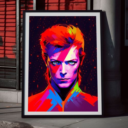 Póster Neo Space Bowie