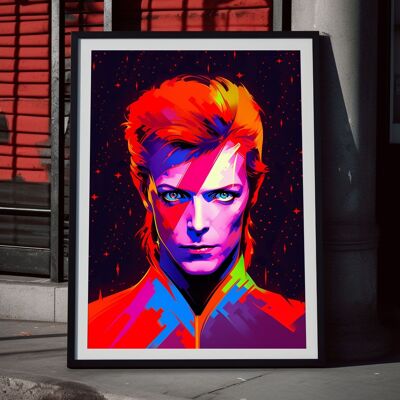 Affiche Neo Space Bowie