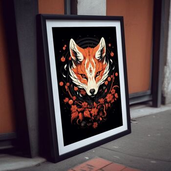 Affiche florale Foxy 2
