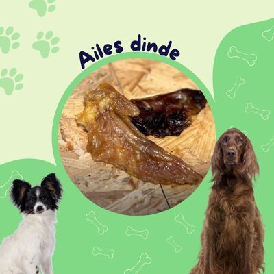 Ailes Dinde (Sachet 1kg) / Friandise chien