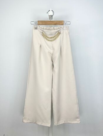Pantalon large avec chaînes pour fille 8