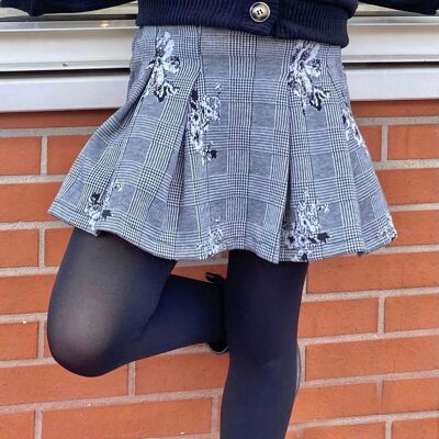 Pleated short skirt for girls