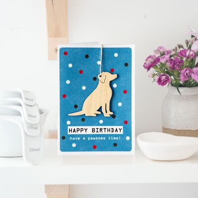 CARTA DI COMPLEANNO CANE D