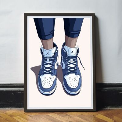Mein Poster Retro Blue Jordan