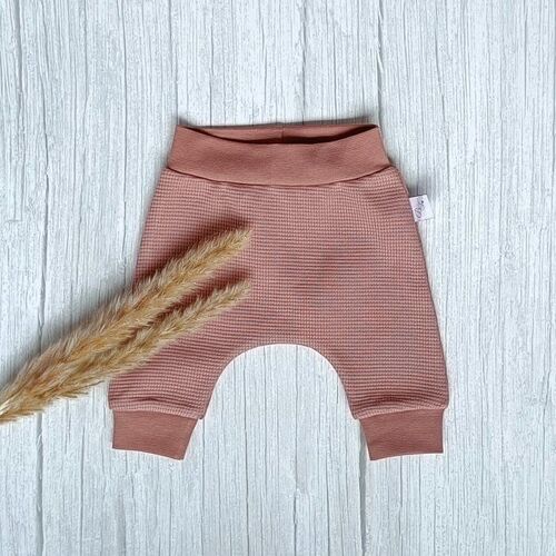 Harem Pants Waffle Jersey Clay Pink