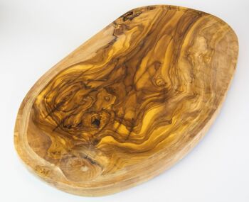 Planche à découper rustique en bois d'olivier 65-70 cm 3