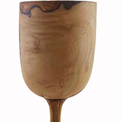 Drinking cup made of olive wood 15 cm high