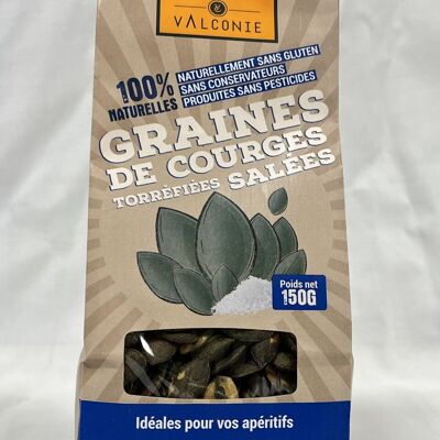 Graines de courges torréfiées salées 150g