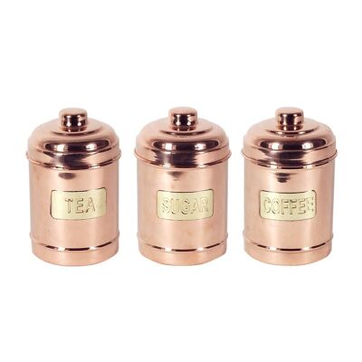 Tea-Sugar-Ca Canisters Set 3U