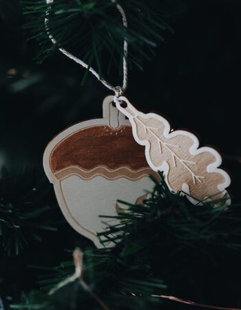 Gland de Noël en bois-Décoration de Noël 2