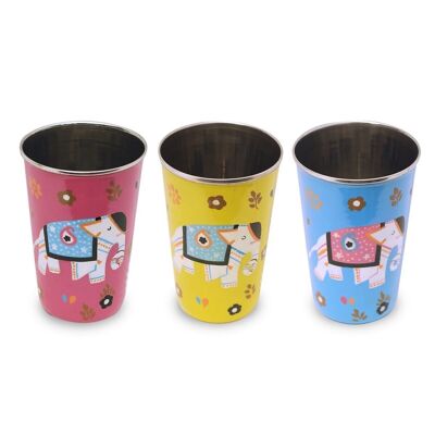 Elefante Bicchiere Set 3 U