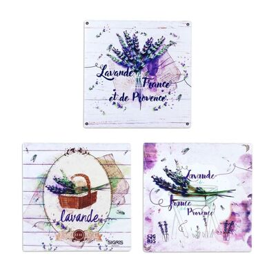 Lavendel-Untersetzer-Set 3U